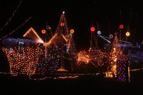 Christmas illuminations Stock Photos