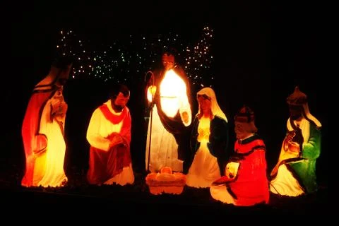 Christmas illuminations Stock Photos