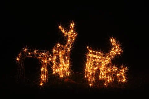 Christmas illuminations Stock Photos