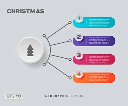 Christmas Infographic Element Stock Illustration