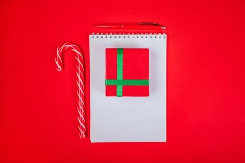 Christmas inspired flatlay Stock Photos