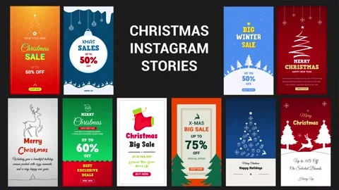 Christmas Instagram Stories Stock After Effects