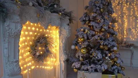 Christmas interior background 库存影片 99087810