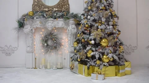 Christmas interior background Stock Footage 99088775