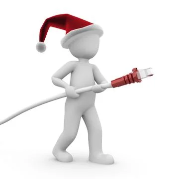 Christmas internet Stock Illustration