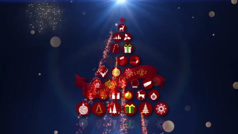 Christmas Intro After Effects stock