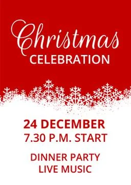 Christmas invitation Stock-Illustration
