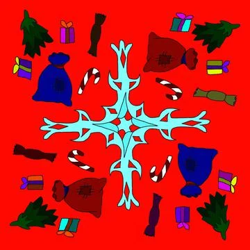 Christmas items Stock-Illustration