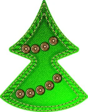 Christmas Jeans Texture Stock Illustration
