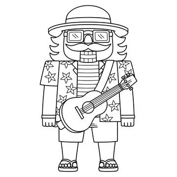 Christmas in July The Nutcracker Isolated Illustrazione stock