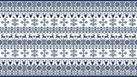 Christmas Jumper Pattern EPS Vector Stock Illustration