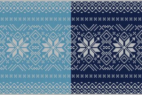 Christmas knitting seamless pattern. EPS 10 vector イラスト素材