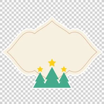 Christmas label frame Stock-Illustration