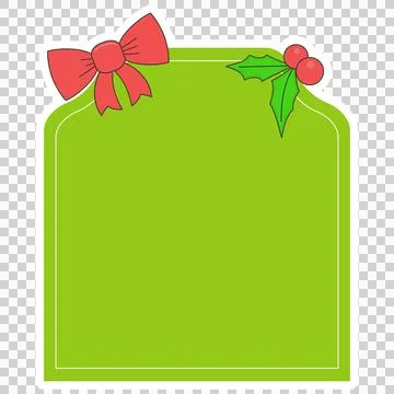 Christmas label frame Ilustración de archivo