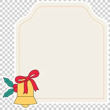 Christmas label frame 스톡 일러스트