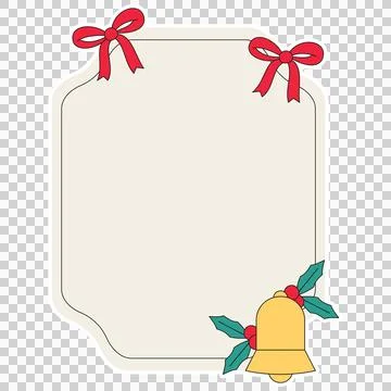 Christmas label frame Stock Illustration