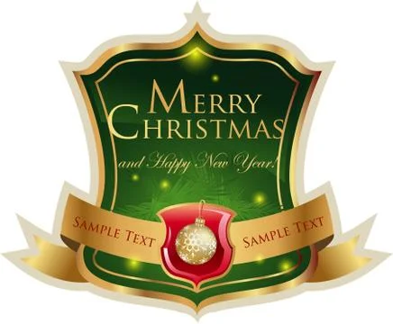 Christmas label Stock Illustration