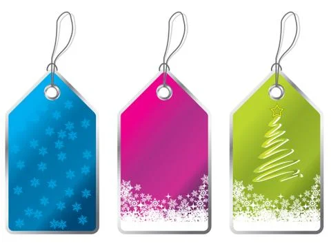Christmas labels Stock Illustration