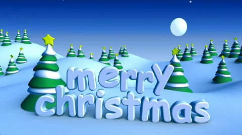 Christmas landscape 01 Video stock 286680