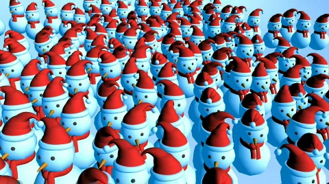 Christmas landscape 02 Stock Footage