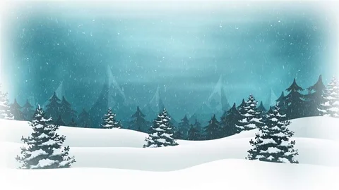 Christmas Landscape Background Loop Stock Footage 92434461