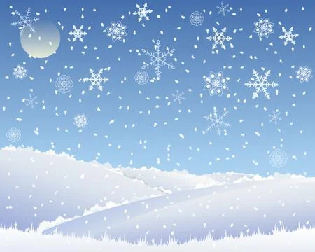 Christmas landscape Stock Illustration