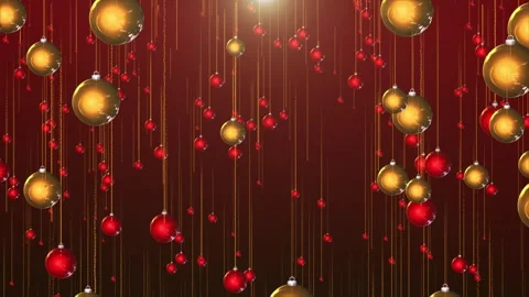 Christmas lantern decorations for the stage backdrop Stock Footage 322850381