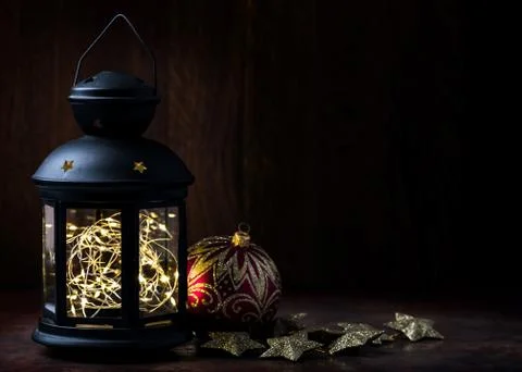 Christmas Lantern Stock Photos