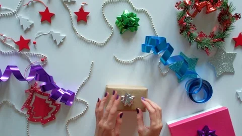 Christmas laptop typing Stock Footage 82704105