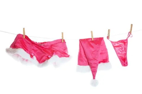 Christmas laundry Stock Photos
