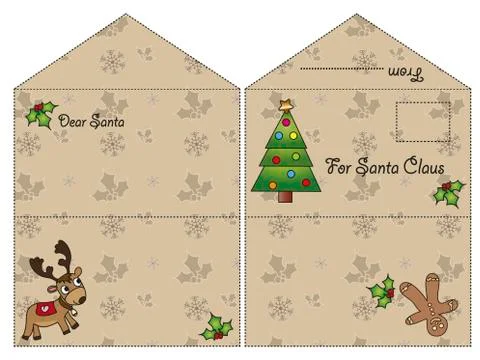 Christmas letter Stock Illustration