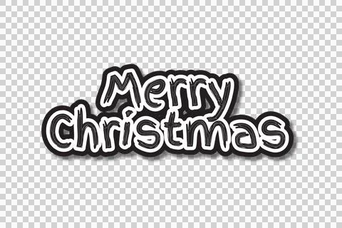 Christmas lettering typography quote art design Stock Illustration