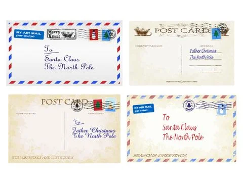 Christmas letters Stock Illustration