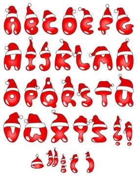 Christmas letters Stock Illustration