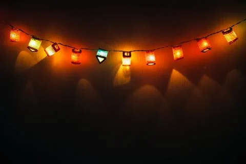 Christmas light background Stock Photos