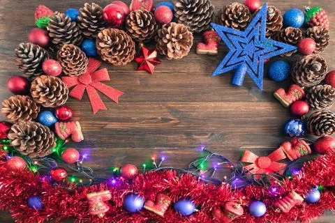Christmas light background Stock Photos