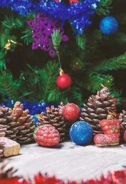 Christmas light background Stock Photos