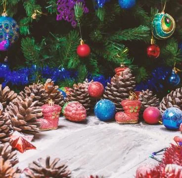 Christmas light background Stock Photos