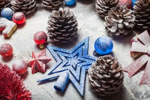 Christmas light background Stock Photos