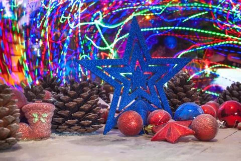 Christmas light background Stock Photos
