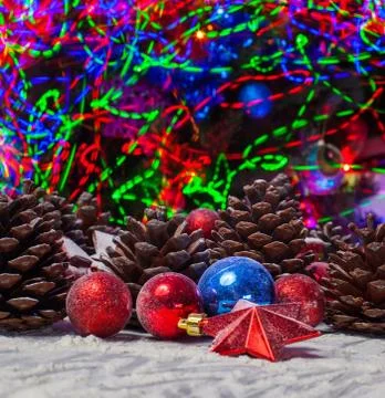 Christmas light background Stock Photos