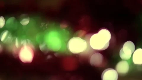 Christmas light bokeh motion Stock Footage 80990469