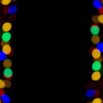 Christmas light border Stock Photos