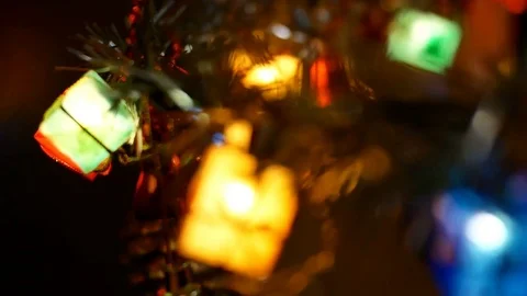 Christmas light, Christmas tree Stock Footage 81719538