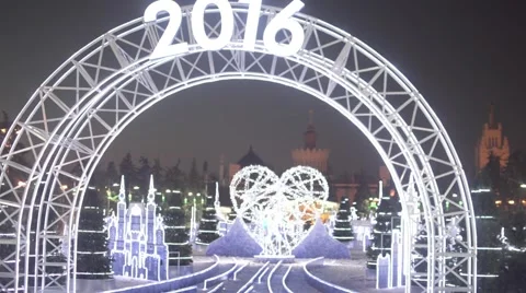 Christmas light decoration 2016 Stock Footage 57641946
