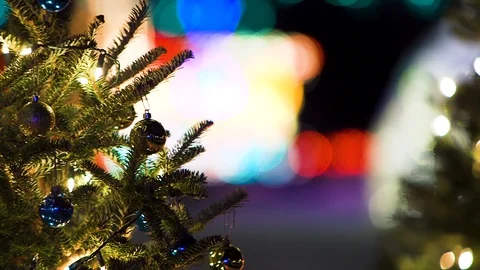 Christmas Light Display Stock Footage 115272758