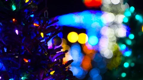 Christmas Light Display Stock Footage 115272858