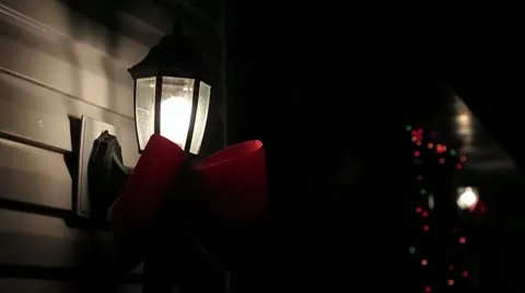 Christmas Light EXT Medium 59.94 720 Stock Footage 10685599