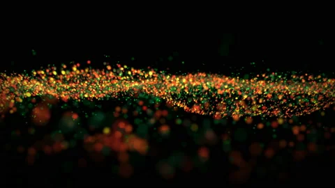 Christmas light glitter wave motion background Stock Footage 119331624