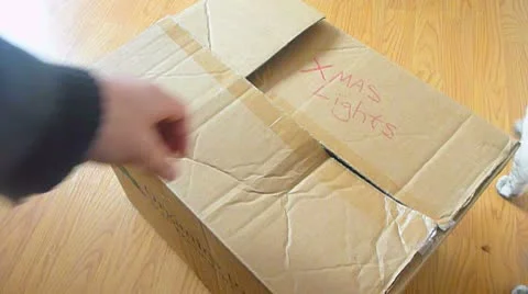 A Christmas Light Mess Stock Footage 8911746